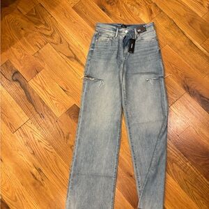 Express Light Blue Flare Jeans